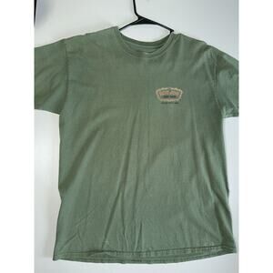 Ron Jon Surf Shop Pullover T-Shirt Men's Sz Large Green 100% Cotton Regular Fit